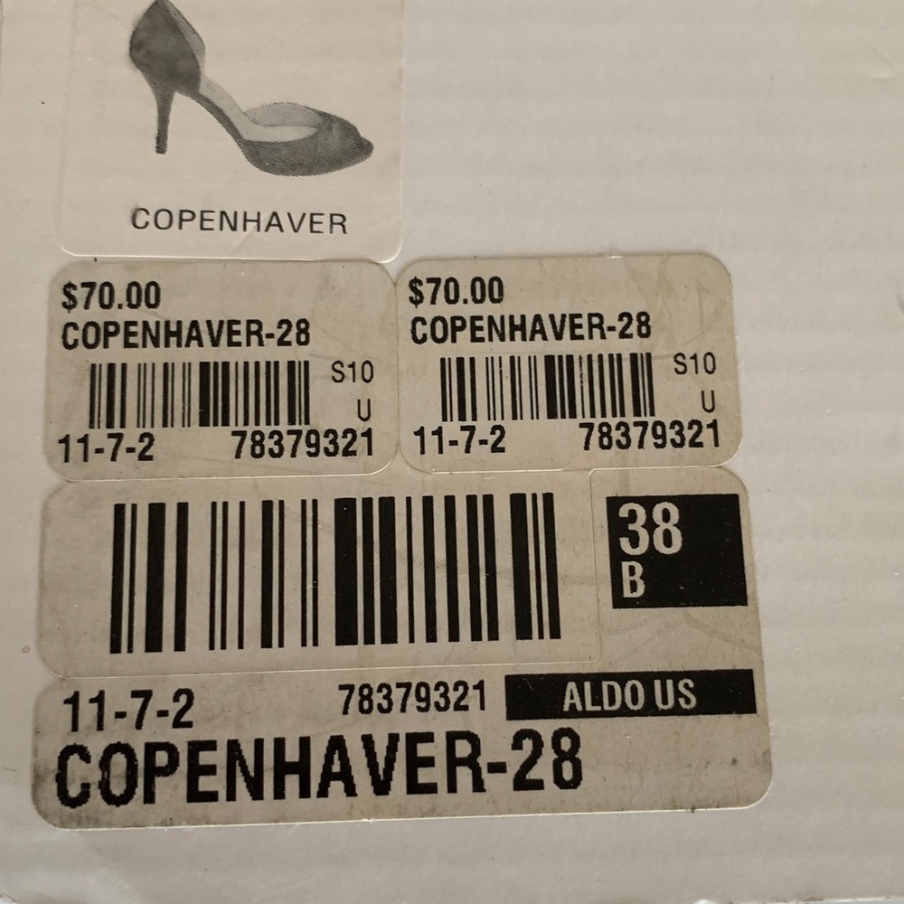 Aldo Copenhagen Brown Heels Sz 38/7.5 - Picture 10 of 10